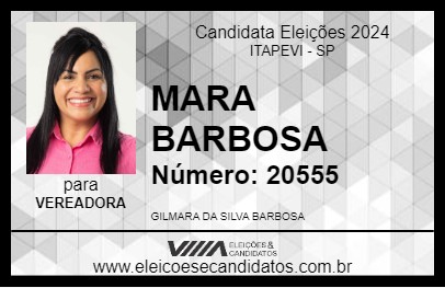 Candidato MARA BARBOSA 2024 - ITAPEVI - Eleições