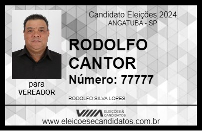 Candidato RODOLFO CANTOR 2024 - ANGATUBA - Eleições