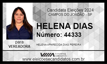 Candidato HELENA DIAS 2024 - CAMPOS DO JORDÃO - Eleições