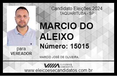 Candidato MARCIO DO ALEIXO 2024 - TAQUARITUBA - Eleições