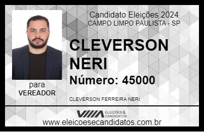 Candidato NERI 2024 - CAMPO LIMPO PAULISTA - Eleições