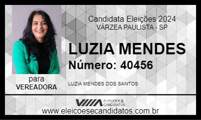 Candidato LUZIA MENDES 2024 - VÁRZEA PAULISTA - Eleições