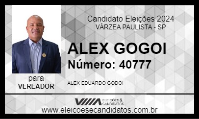 Candidato ALEX GODOI 2024 - VÁRZEA PAULISTA - Eleições