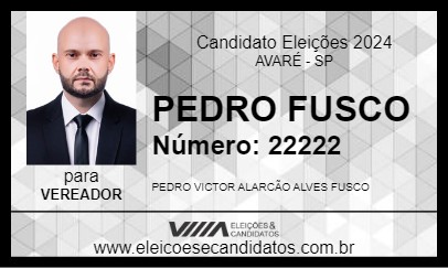 Candidato PEDRO FUSCO 2024 - AVARÉ - Eleições