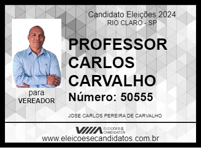 Candidato PROFESSOR CARLOS CARVALHO 2024 - RIO CLARO - Eleições