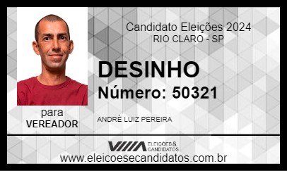 Candidato DESINHO 2024 - RIO CLARO - Eleições