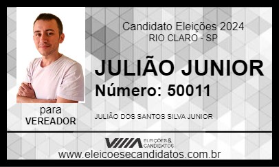 Candidato JULIÃO JUNIOR 2024 - RIO CLARO - Eleições