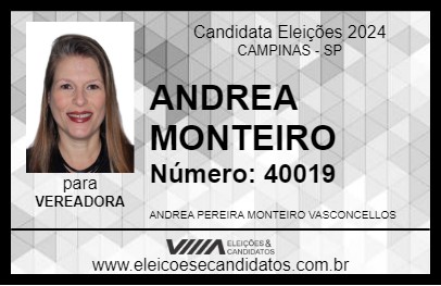 Candidato ANDREA MONTEIRO 2024 - CAMPINAS - Eleições