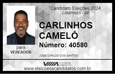 Candidato CARLINHOS CAMELÔ 2024 - CAMPINAS - Eleições