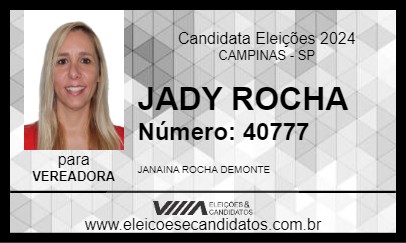 Candidato JADY ROCHA 2024 - CAMPINAS - Eleições