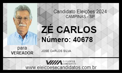 Candidato ZÉ CARLOS 2024 - CAMPINAS - Eleições