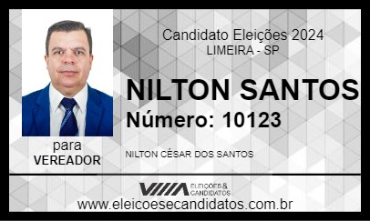 Candidato NILTON SANTOS 2024 - LIMEIRA - Eleições