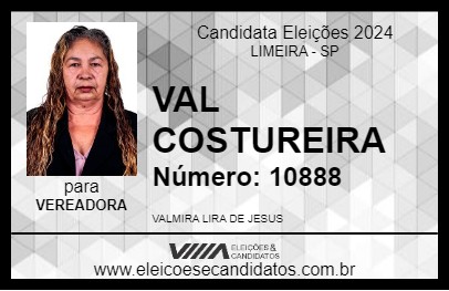 Candidato VAL COSTUREIRA 2024 - LIMEIRA - Eleições