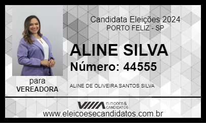 Candidato ALINE SILVA 2024 - PORTO FELIZ - Eleições