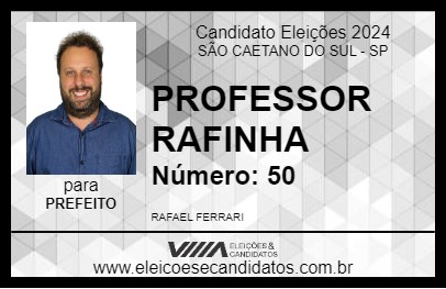 Candidato PROFESSOR RAFINHA 2024 - SÃO CAETANO DO SUL - Eleições