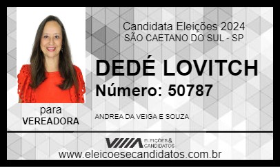 Candidato DEDÉ LOVITCH 2024 - SÃO CAETANO DO SUL - Eleições