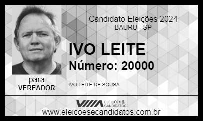 Candidato IVO LEITE 2024 - BAURU - Eleições