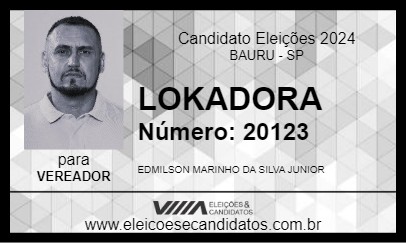 Candidato LOKADORA 2024 - BAURU - Eleições