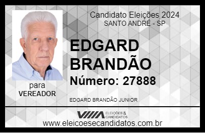 Candidato EDGARD BRANDÃO 2024 - SANTO ANDRÉ - Eleições