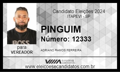 Candidato PINGUIM 2024 - ITAPEVI - Eleições