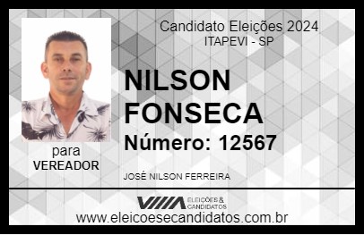 Candidato NILSON FONSECA 2024 - ITAPEVI - Eleições