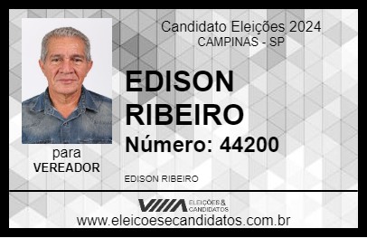 Candidato EDISON RIBEIRO 2024 - CAMPINAS - Eleições