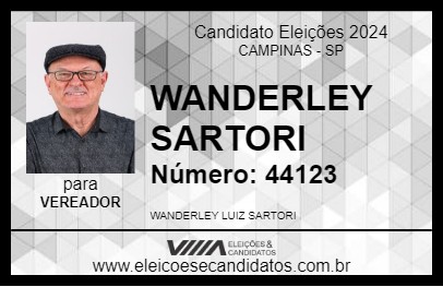 Candidato WANDERLEY SARTORI 2024 - CAMPINAS - Eleições