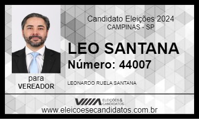 Candidato LEO SANTANA 2024 - CAMPINAS - Eleições