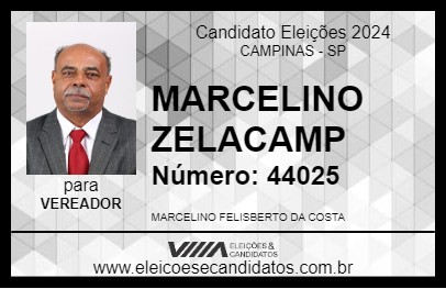 Candidato MARCELINO ZELACAMP 2024 - CAMPINAS - Eleições