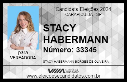 Candidato STACY  HABERMANN 2024 - CARAPICUÍBA - Eleições