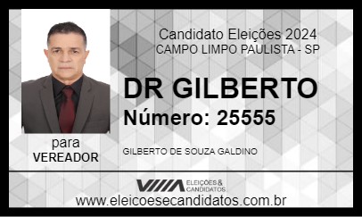 Candidato DR GILBERTO 2024 - CAMPO LIMPO PAULISTA - Eleições