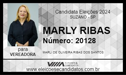 Candidato MARLY RIBAS 2024 - SUZANO - Eleições