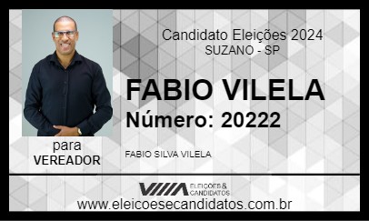 Candidato FABIO VILELA 2024 - SUZANO - Eleições