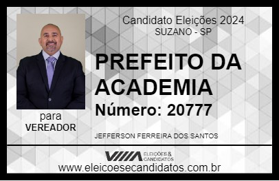 Candidato PREFEITO DA ACADEMIA 2024 - SUZANO - Eleições