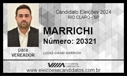 Candidato MARRICHI 2024 - RIO CLARO - Eleições