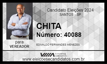 Candidato CHITA 2024 - SANTOS - Eleições