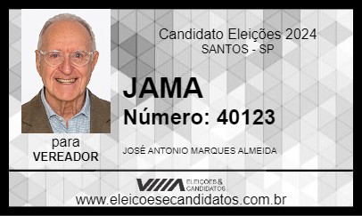 Candidato JAMA 2024 - SANTOS - Eleições