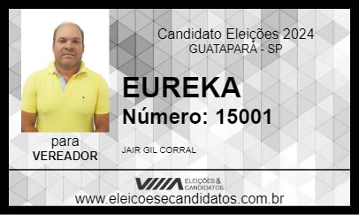 Candidato EUREKA 2024 - GUATAPARÁ - Eleições