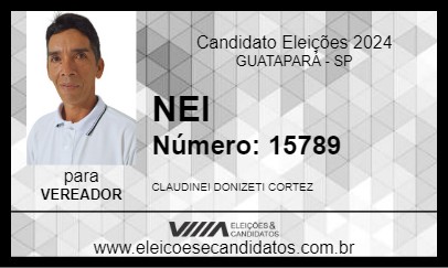 Candidato NEI 2024 - GUATAPARÁ - Eleições