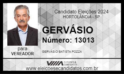 Candidato GERVÁSIO 2024 - HORTOLÂNDIA - Eleições