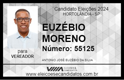 Candidato EUZÉBIO MORENO 2024 - HORTOLÂNDIA - Eleições