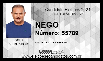 Candidato NEGO 2024 - HORTOLÂNDIA - Eleições