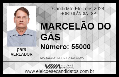 Candidato MARCELÃO DO GÁS 2024 - HORTOLÂNDIA - Eleições