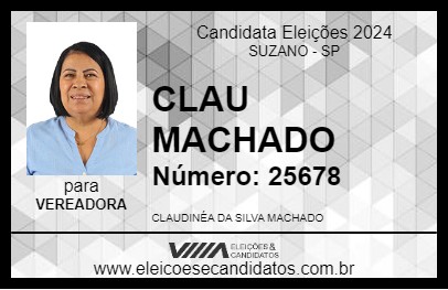 Candidato CLAU MACHADO 2024 - SUZANO - Eleições