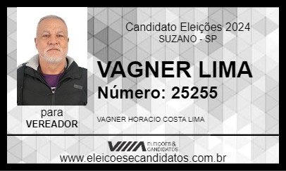 Candidato VAGNER LIMA 2024 - SUZANO - Eleições