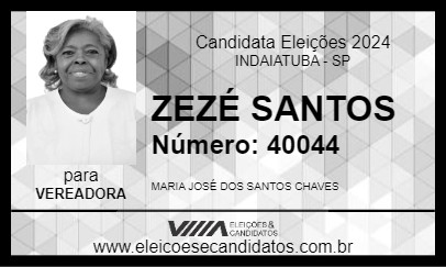 Candidato ZEZÉ SANTOS ASSISTENTE SOCIAL 2024 - INDAIATUBA - Eleições