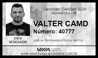 Candidato VALTER CAMD 2024 - INDAIATUBA - Eleições