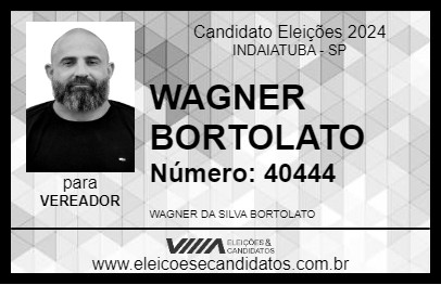 Candidato WAGNER BORTOLATO 2024 - INDAIATUBA - Eleições