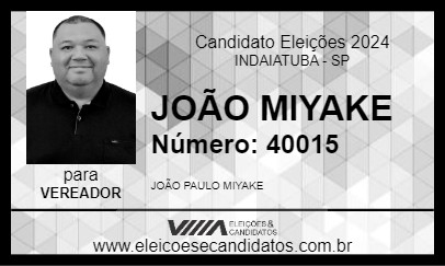 Candidato JOÃO MIYAKE 2024 - INDAIATUBA - Eleições