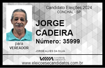 Candidato JORGE CADEIRA 2024 - CONCHAL - Eleições